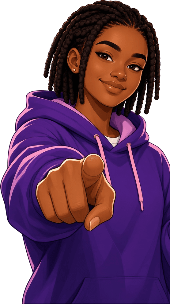 A player pointing at the group